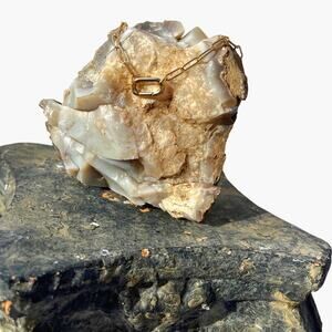 Carabiner Gold Necklace.  Perfect for holding charms